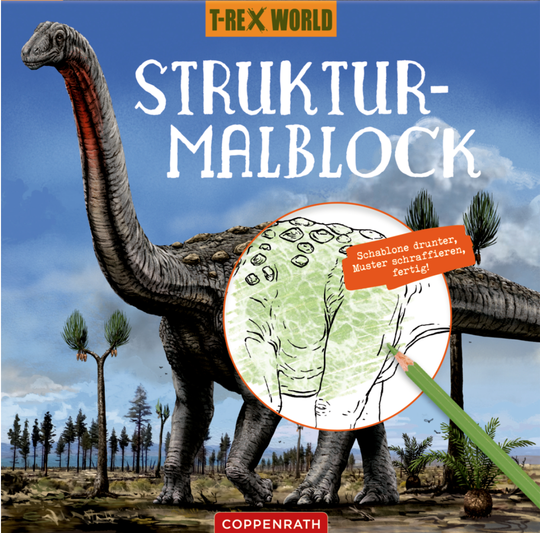 T-Rex-World Struktur-Malblock